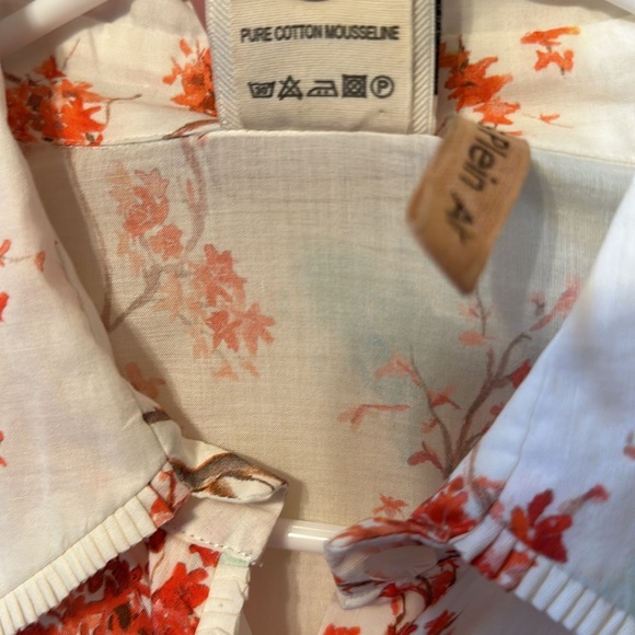 LCDA La Costa Del Algodōn En Plein Air Lingerie Long Floral Dress Size Medium - Picture 6 of 16